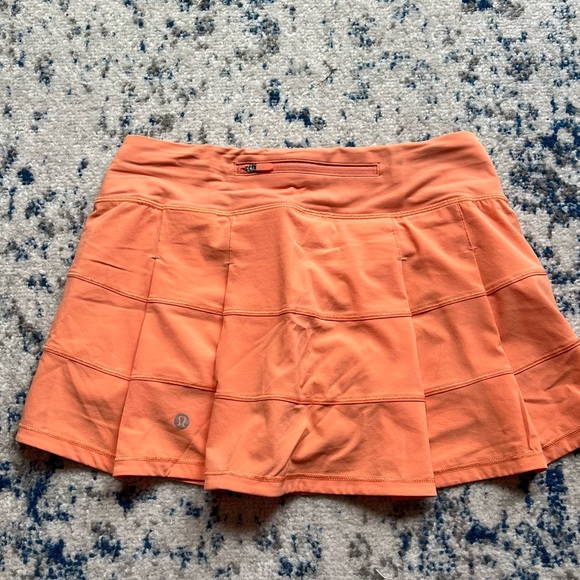 Lululemon Pace rival skirt *regular orange - Picture 2 of 3